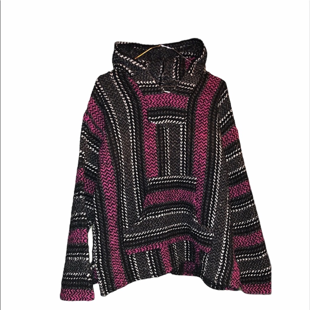 Hooded wool sweater